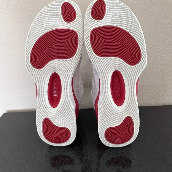 Jordan White and Red Sneakers - Picture 5 of 6